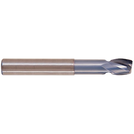 Yg-1 Tool 2 Flute 30 Degree Helix Stub Cut Corner RadiusWNeck Ticn Coated Carbide EG909040